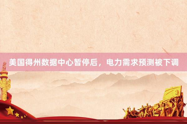 美国得州数据中心暂停后，电力需求预测被下调