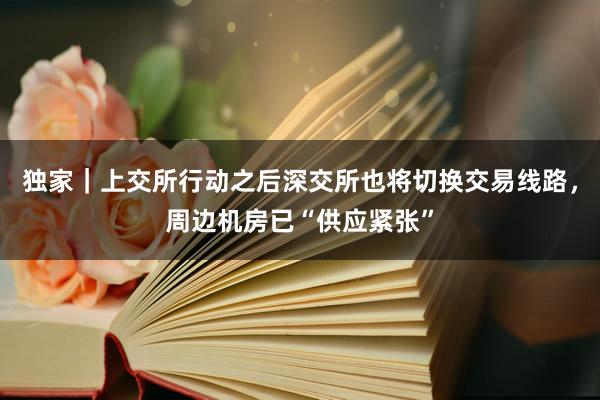 独家｜上交所行动之后深交所也将切换交易线路，周边机房已“供应紧张”