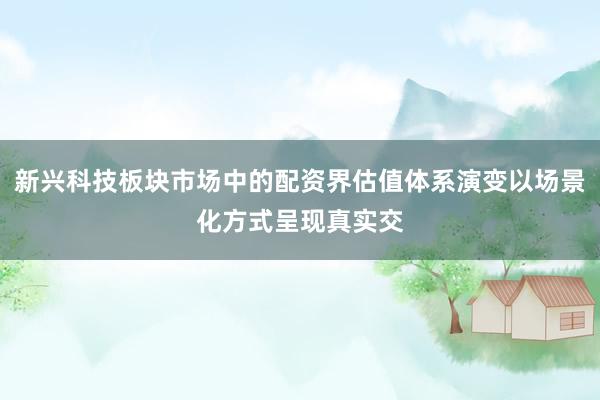 新兴科技板块市场中的配资界估值体系演变以场景化方式呈现真实交