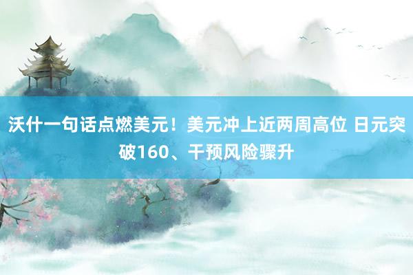 沃什一句话点燃美元！美元冲上近两周高位 日元突破160、干预风险骤升