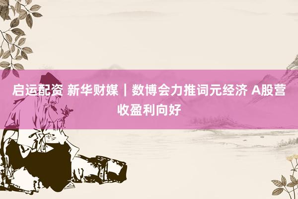 启运配资 新华财媒｜数博会力推词元经济 A股营收盈利向好